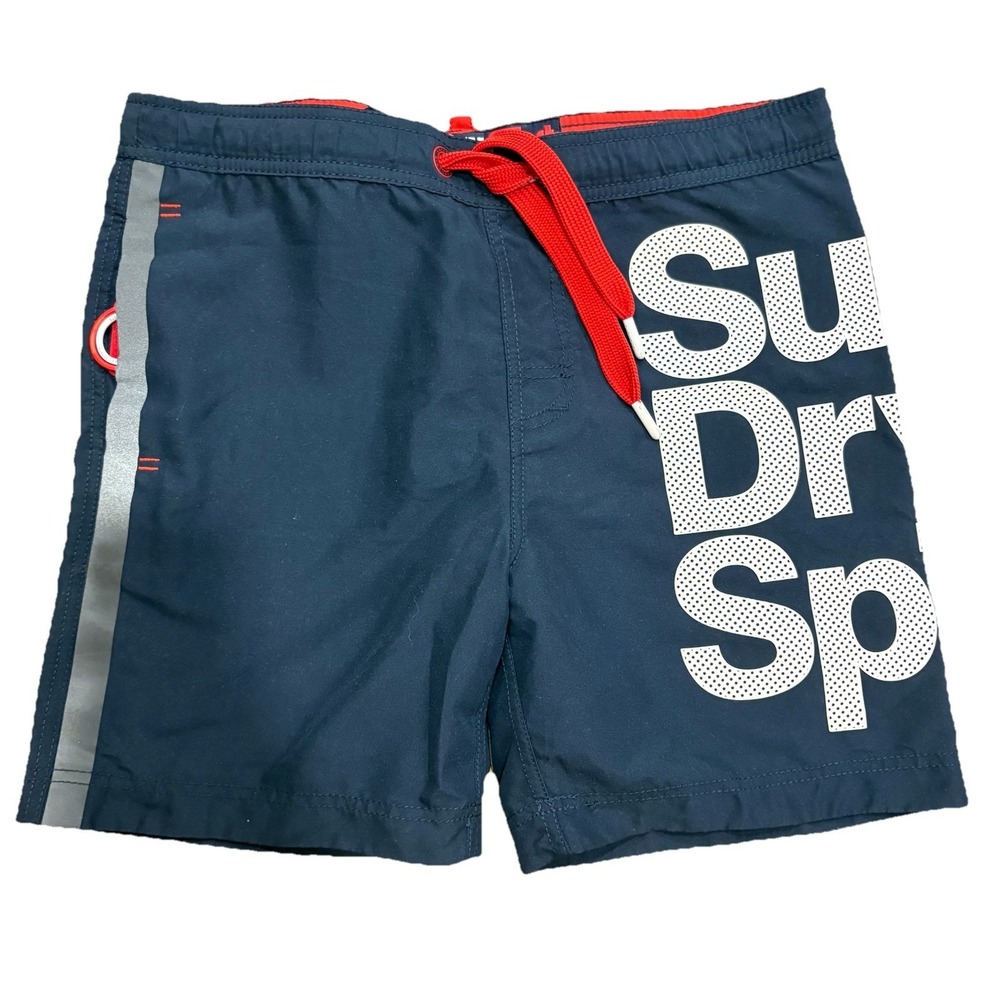 Superdry Tokyo Sport Swim Shorts Men's Size Small Navy